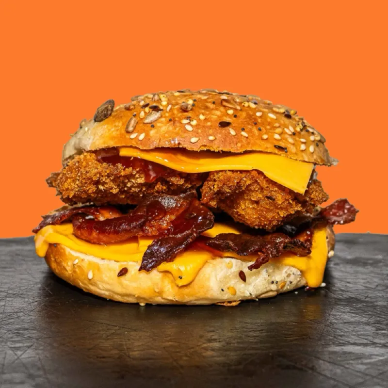 Crispy burger croustillant, Chez Magda