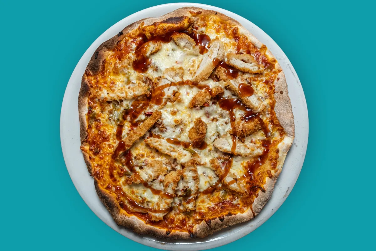 Pizza Kentucky, pâte fine, Chez Magda